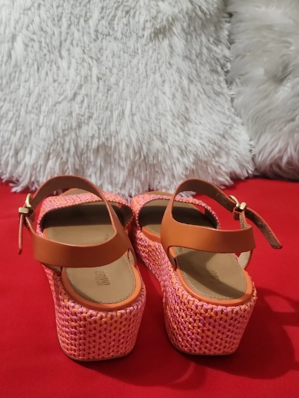 FitFlop Platfforms Woven Wedge Ankle-Strap Sandals